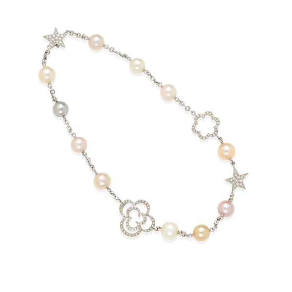 Chanel-diamond-and-pearl-neckalce