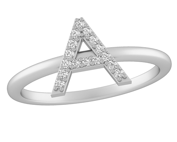 KAY-Diamond-Initial-Ring