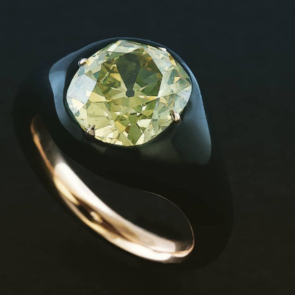 Taffin-green-diamond-ring