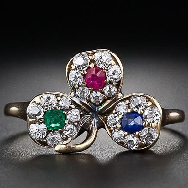 Antique-clover-ring